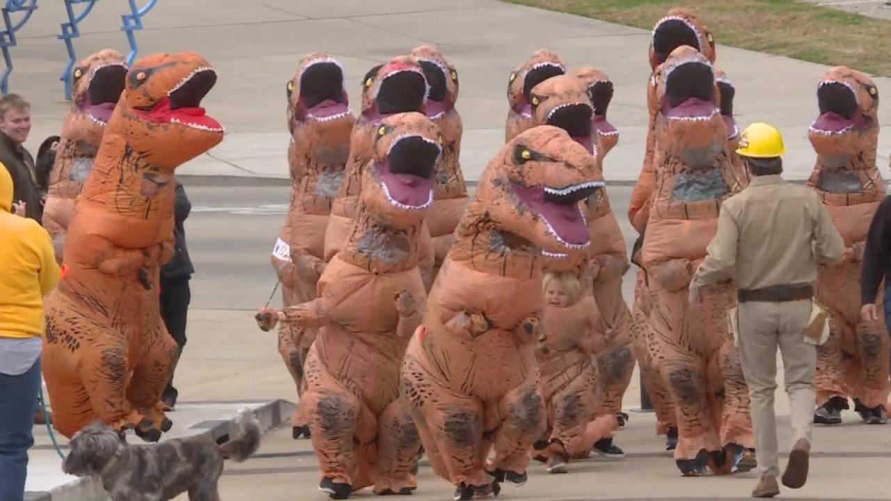 Herd of T-Rex Stampede Through Nashville | Inside Edition