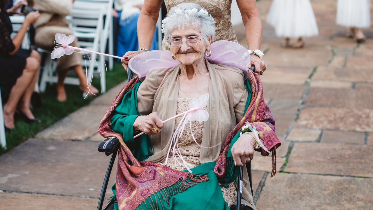 Granny Flower Girl Rocks Wedding In Her Wheelchair Inside Edition