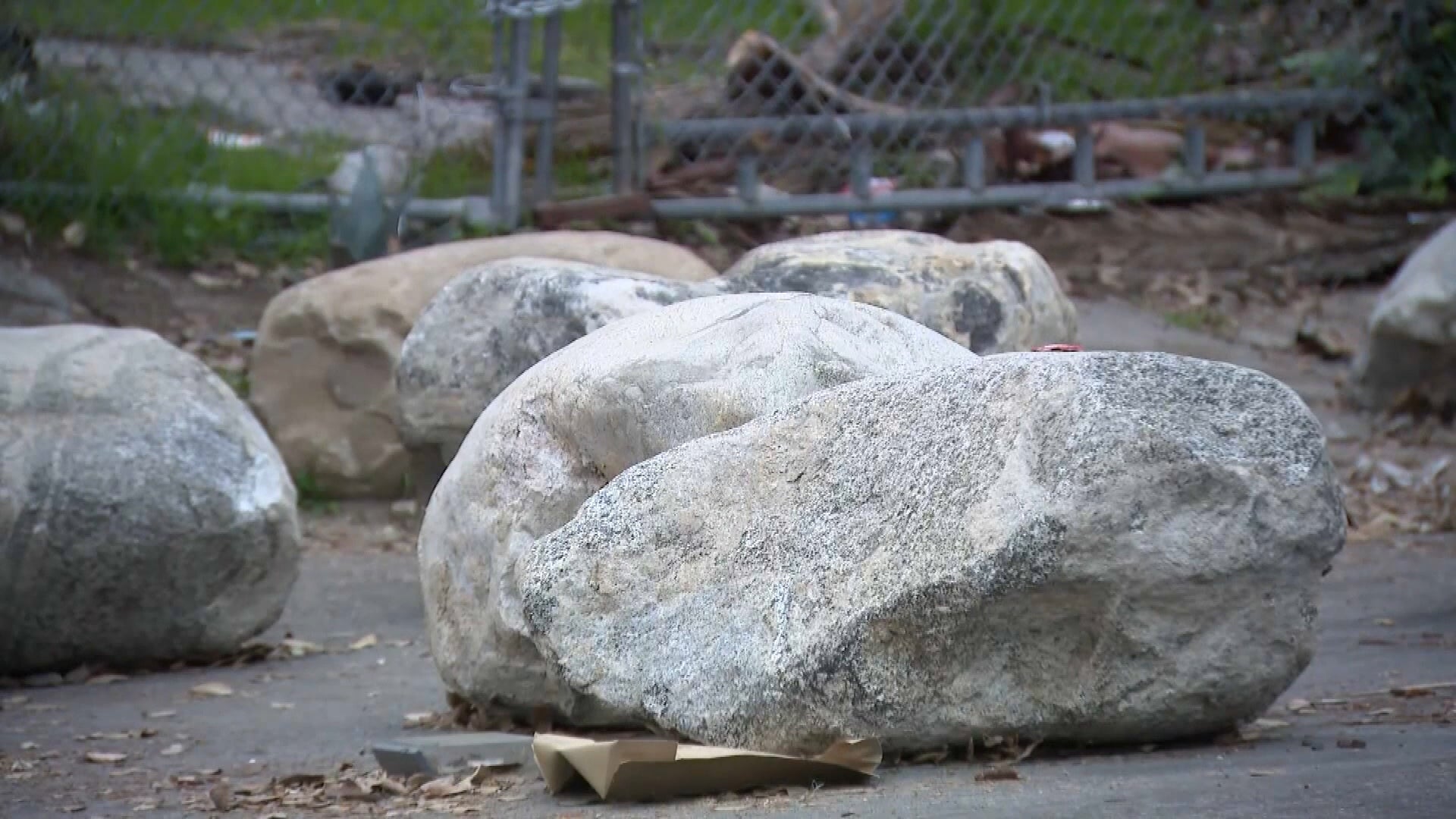 Boulders Possibly Used to Deter Homeless People Appear in Neighborhood ...