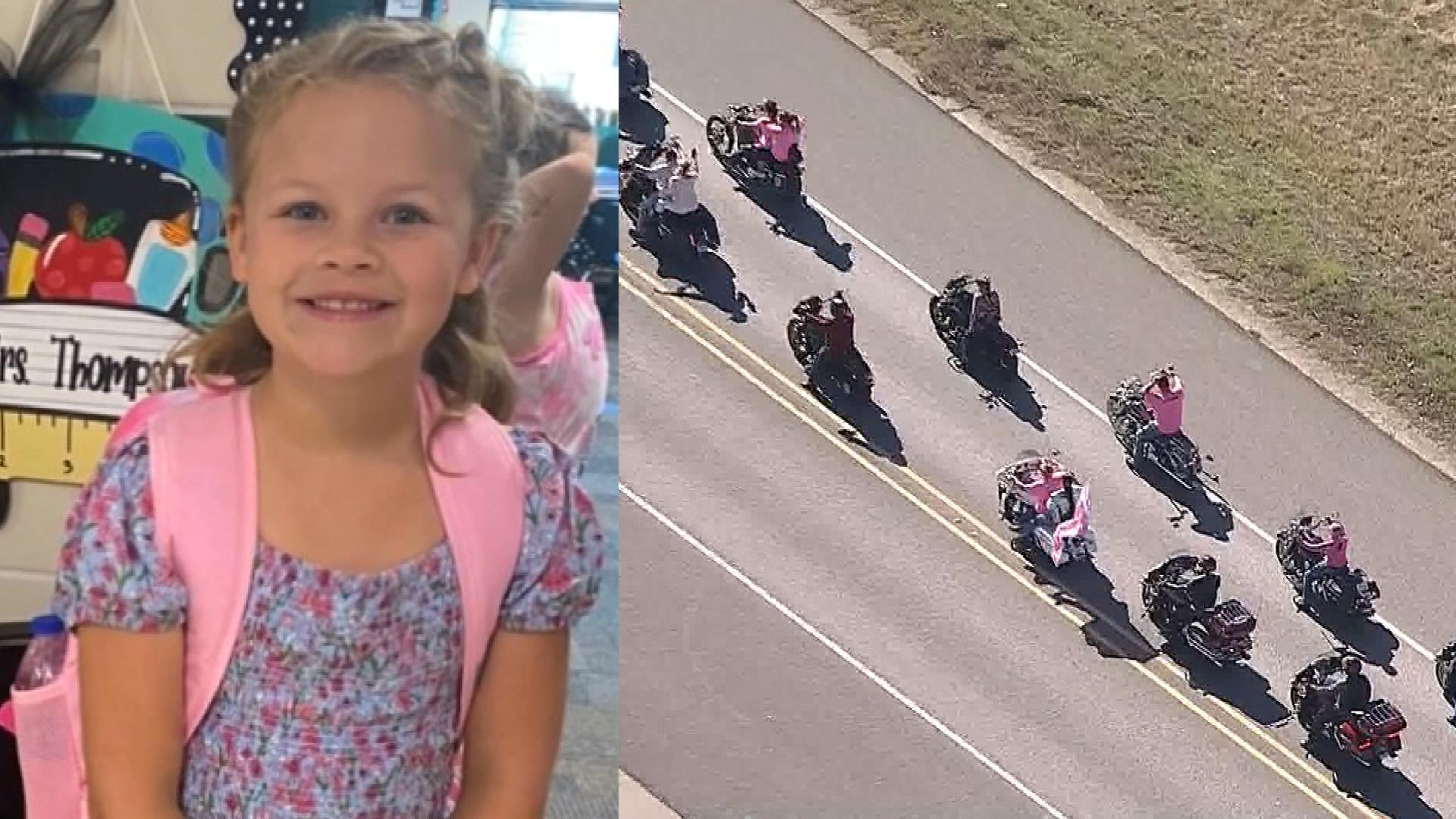 Athena Strand Vigil Mourners Dress In Pink To Honor Murdered Texas Girl As Fedex Driver Remains 9465