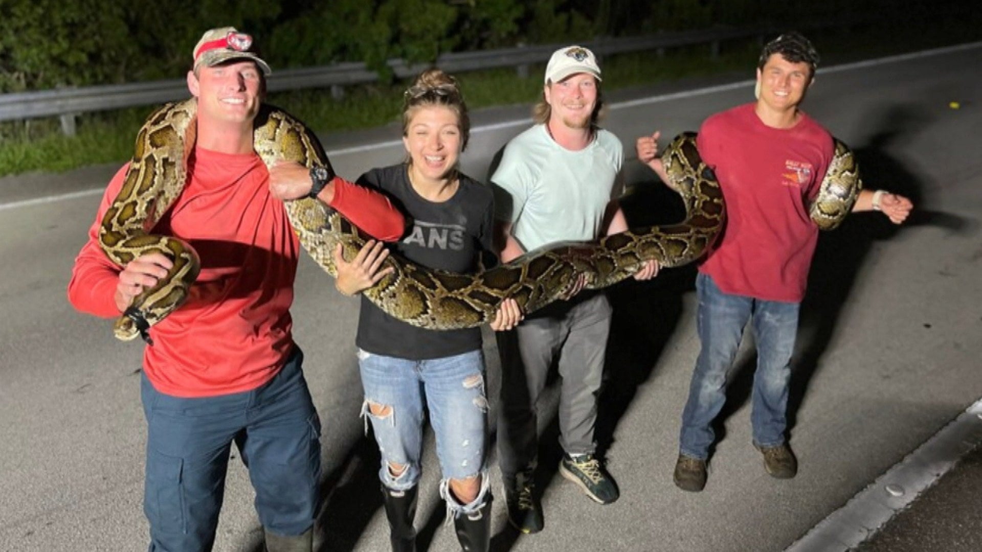 Video Shows Florida Teen Catching a RecordBreaking 19Foot Python