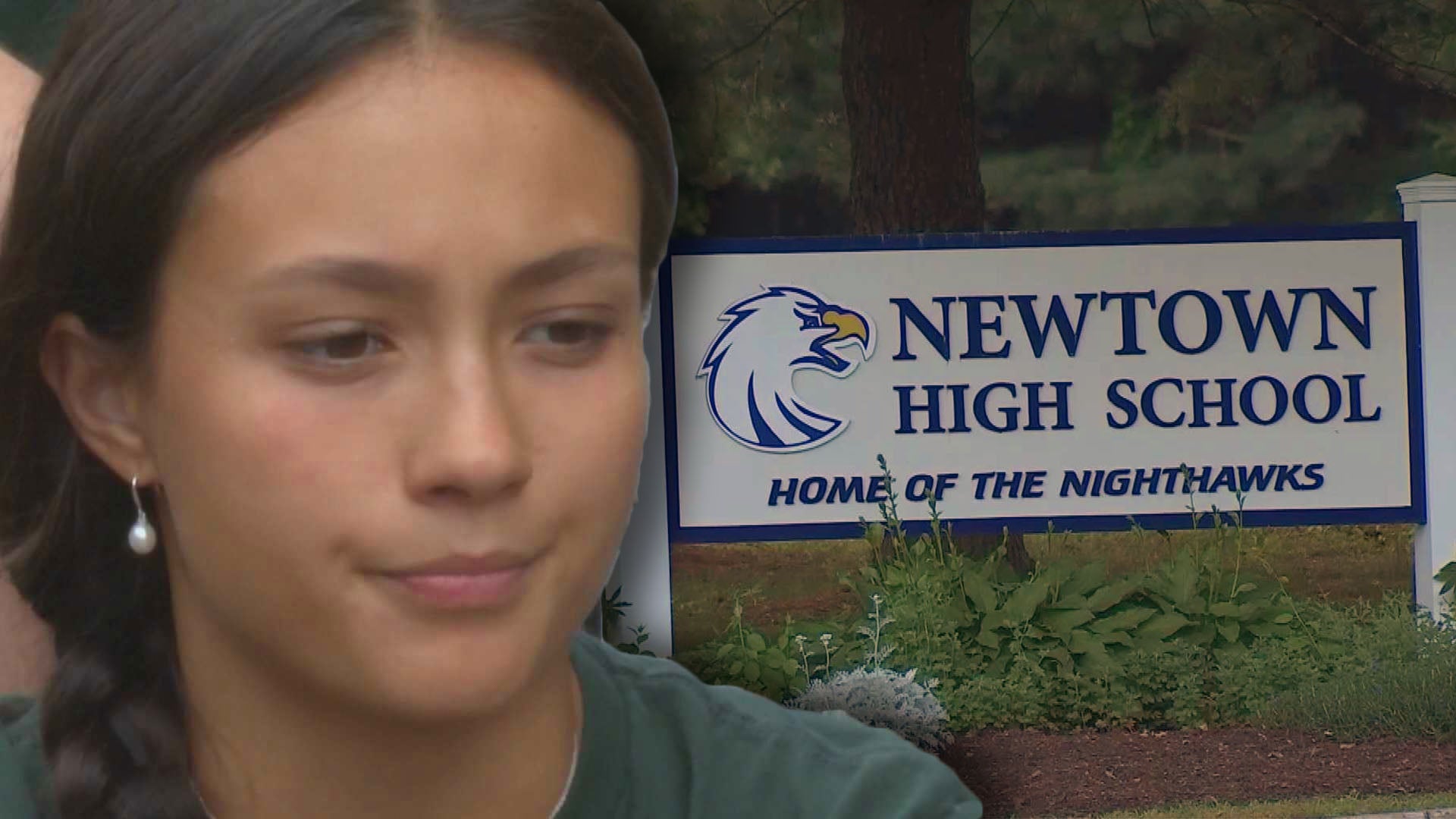 Grace Fischer / Newtown High School sign