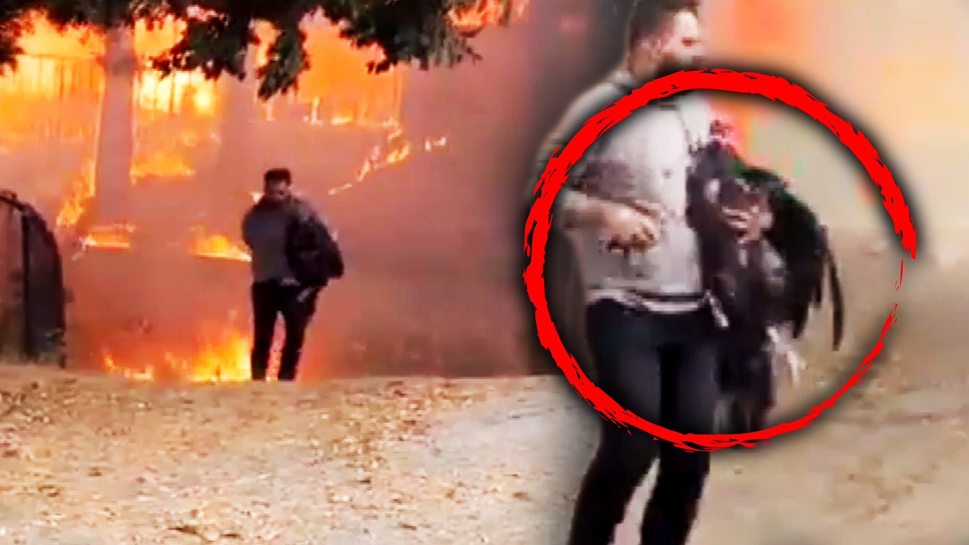 Man saves turkey from burning home