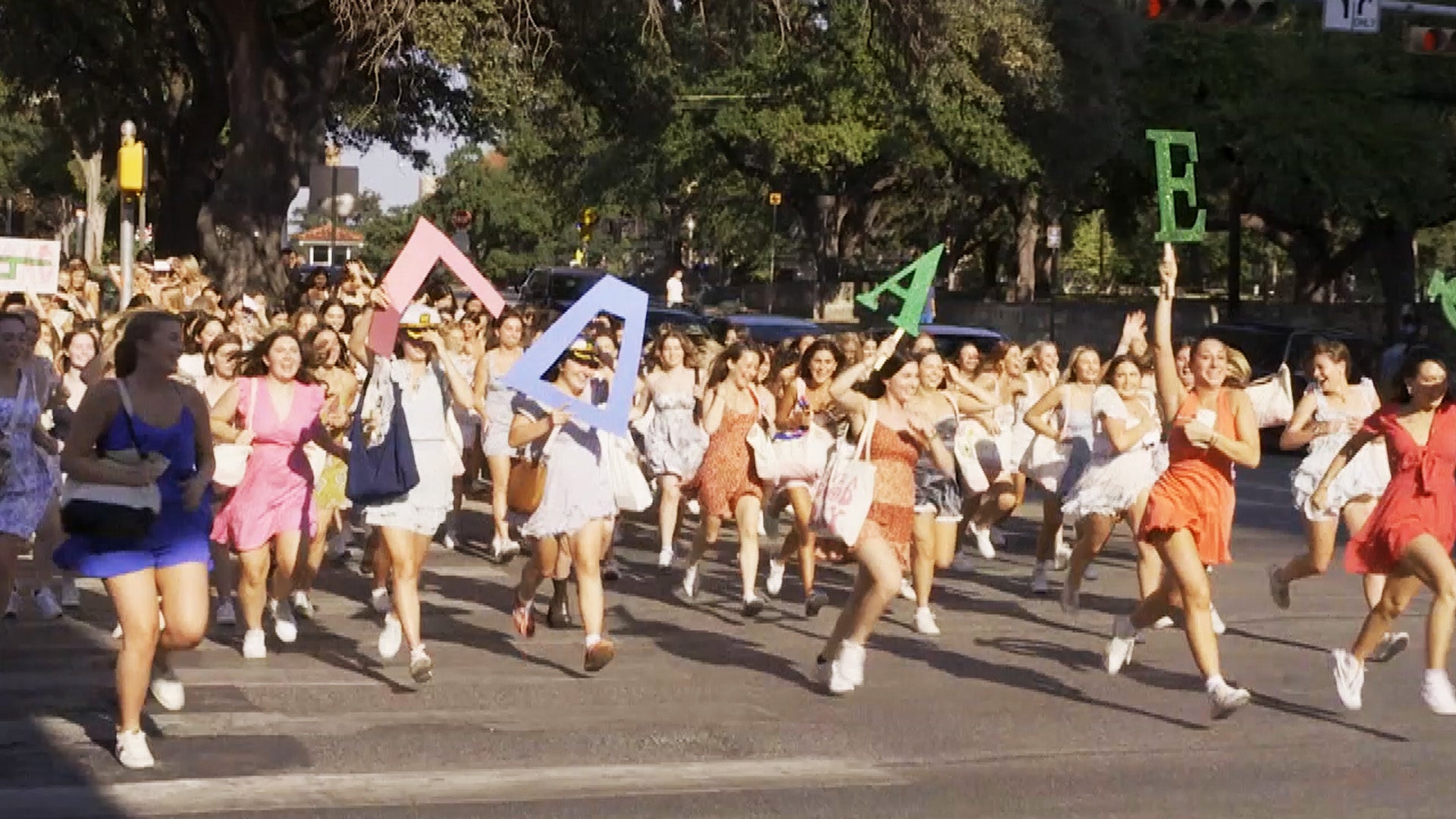 University of Texas-Austin sororities welcome new members on Bid Day