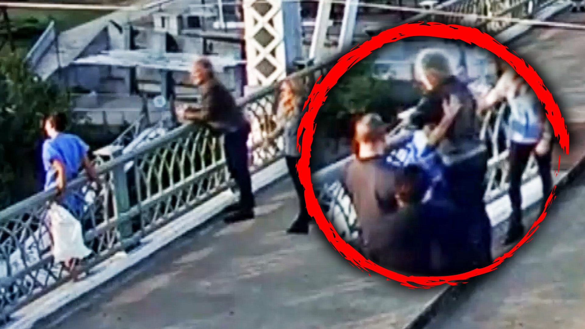 Bon Jovi helps save woman off the ledge of a bridge