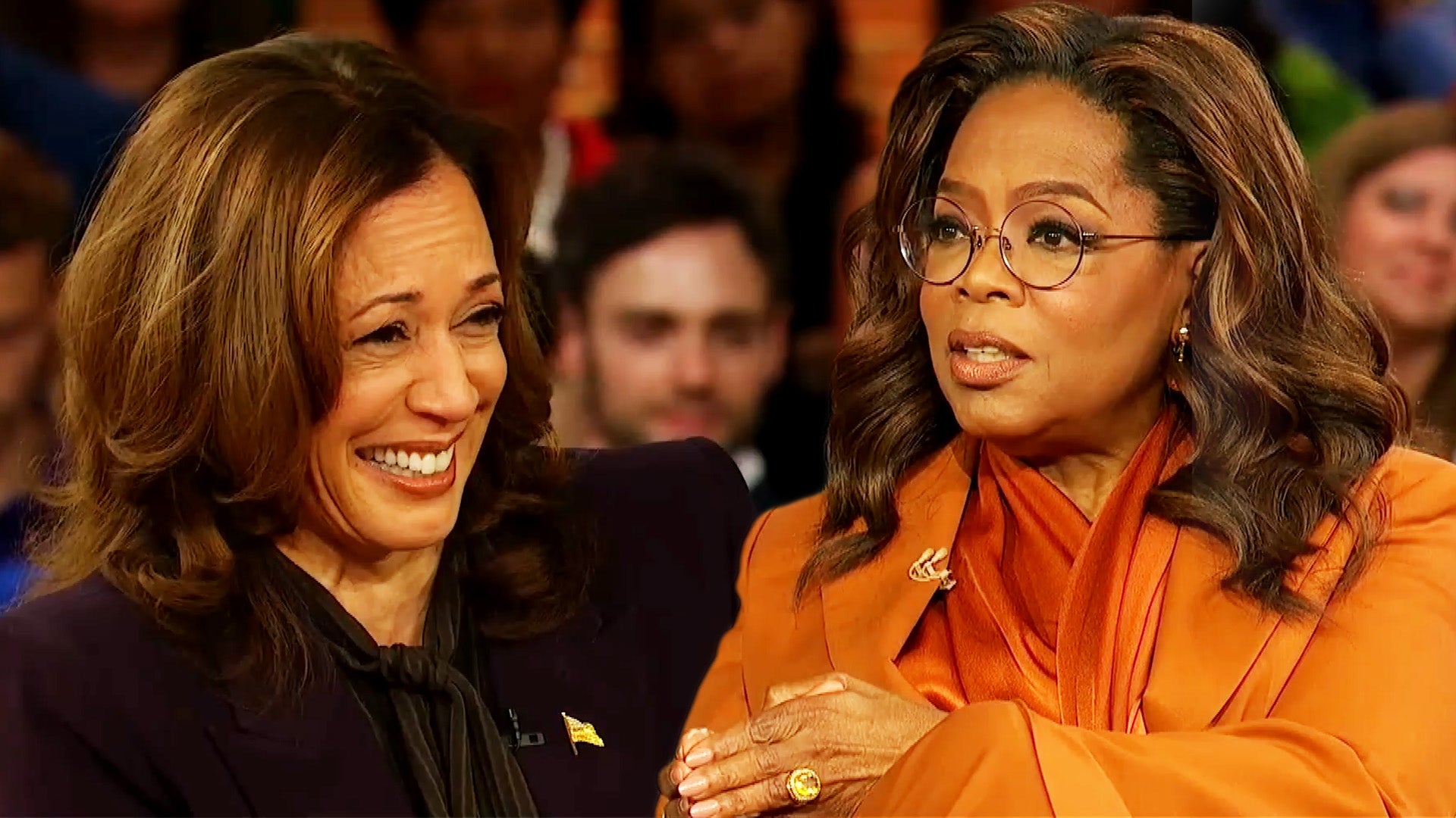 Kamala Harris and Oprah Winfrey