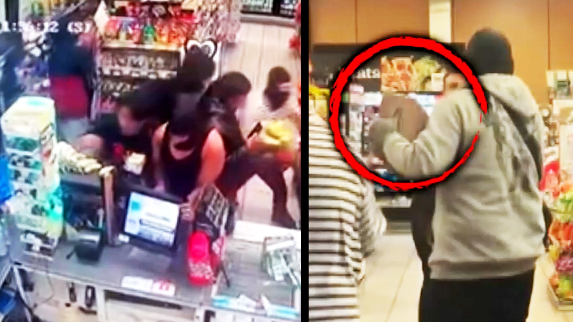 Flash mob storms a 7-11 store