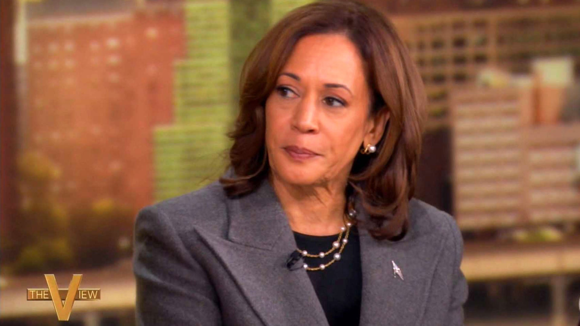 Kamala Harris on the set of 'The View'