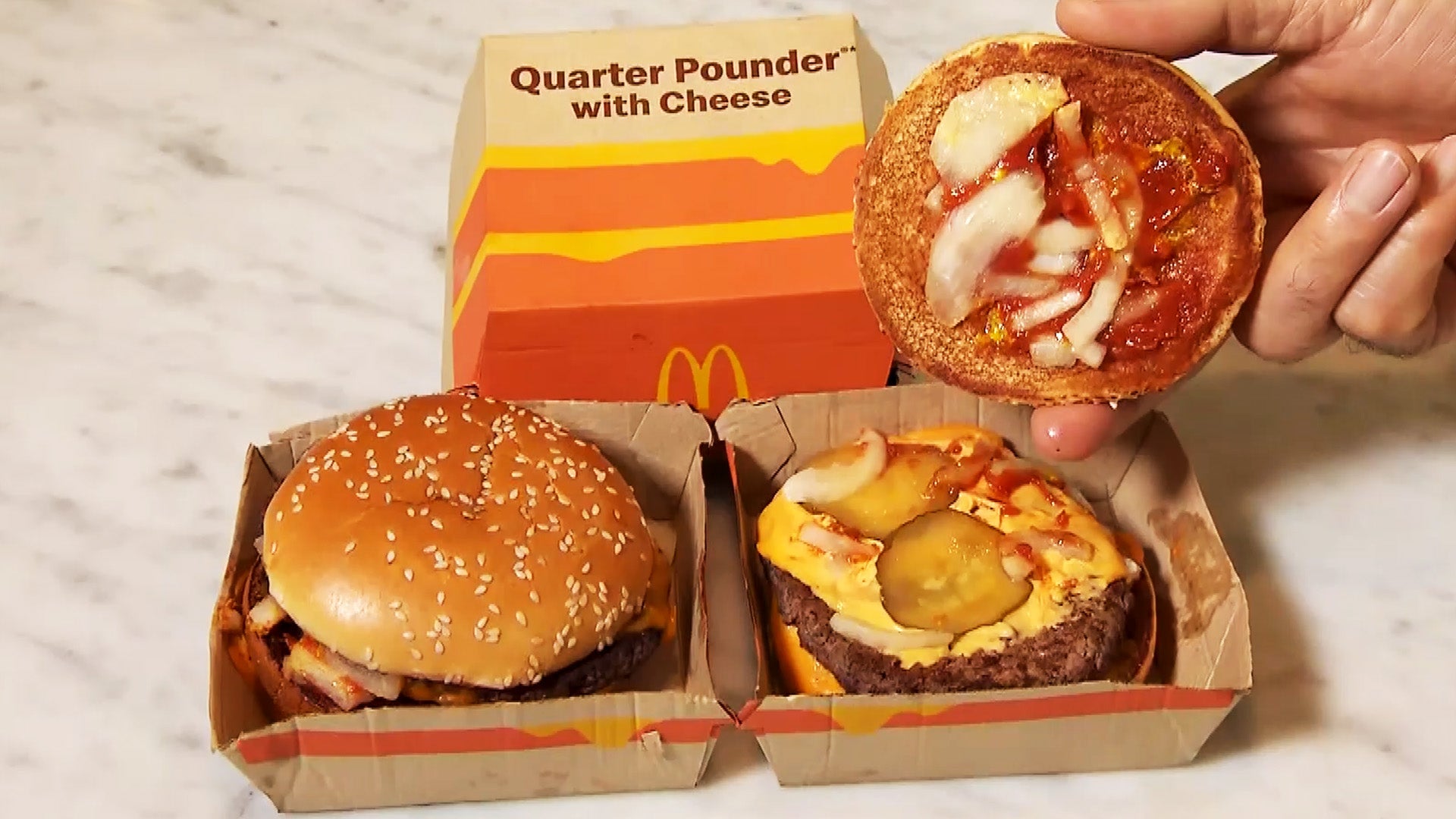 McDonald's Quarter Pounder burgers