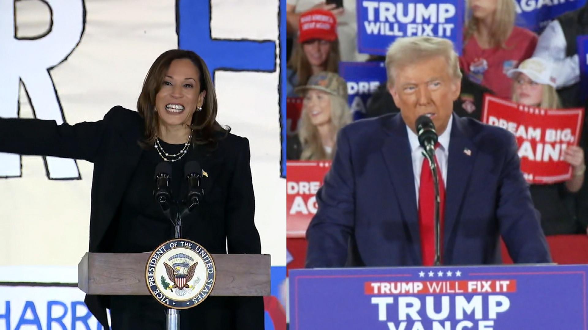 Harris & Trump Attend Last Campaign Stops Before Election