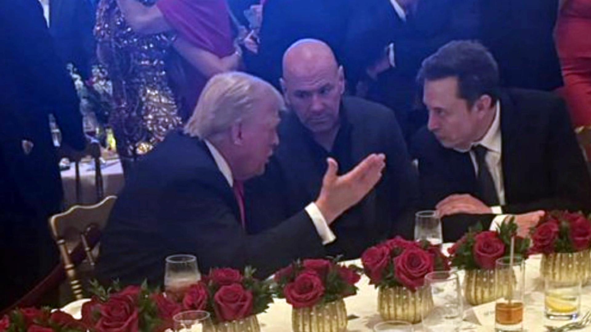 Trump, Dana White and Elon Musk