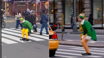 Man Dressed as Buddy the Elf Recreates 'Elf' Scene