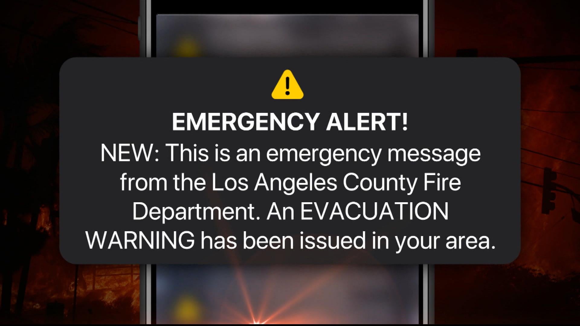 Residents Received False Evacuation Text Amid LA Wildfires