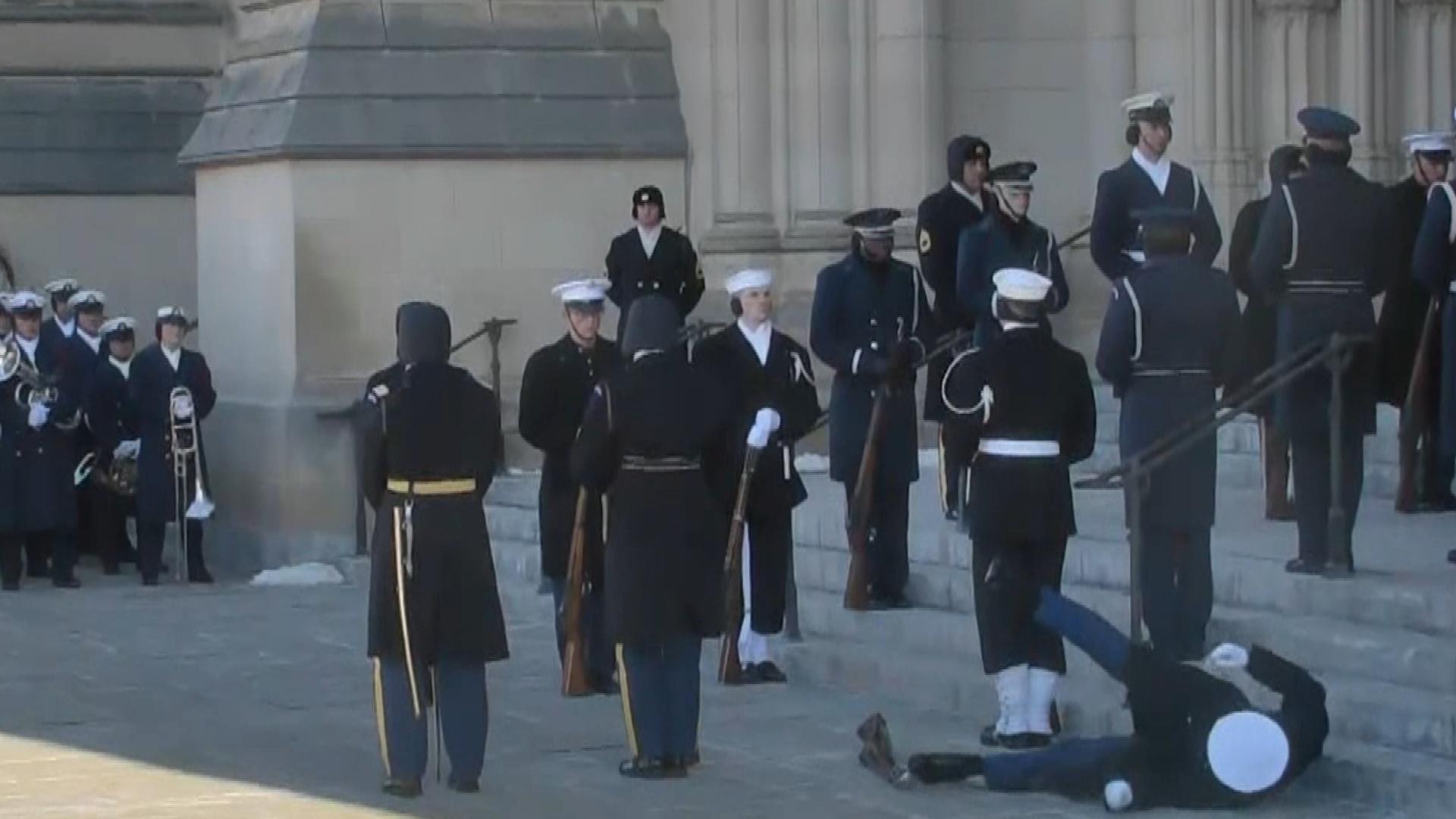 Soldier Who Fell During President Jimmy Carter's Funeral is OK