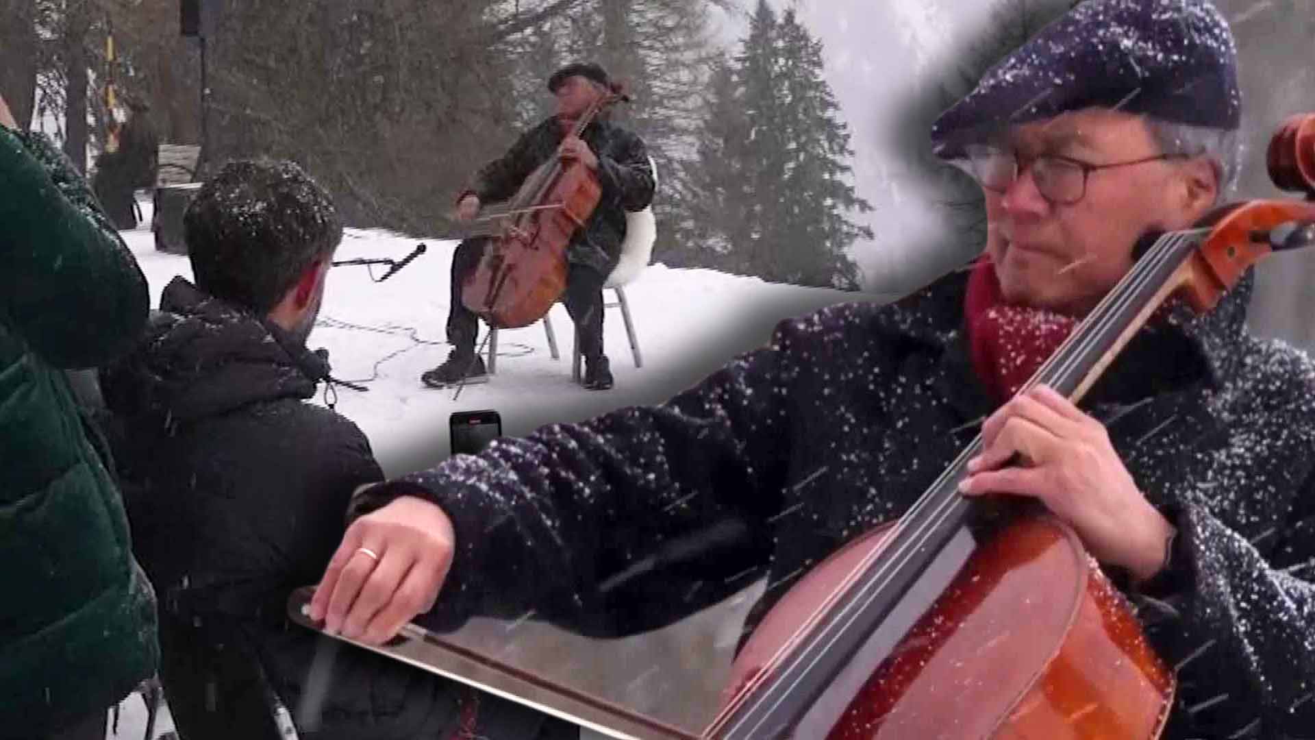 Yo-Yo Ma Plays Cello at Davos for Climate Change Awareness