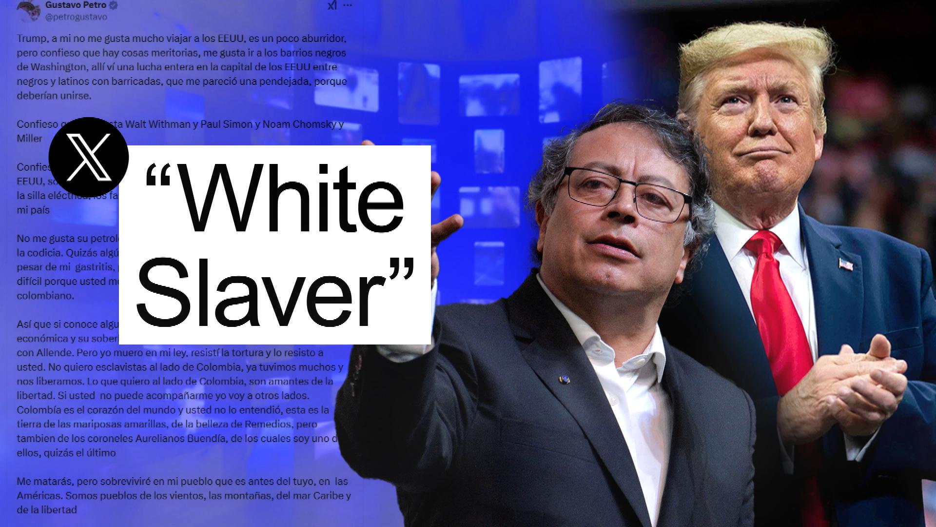  Colombian President Gustavo Petro and Donald Trump