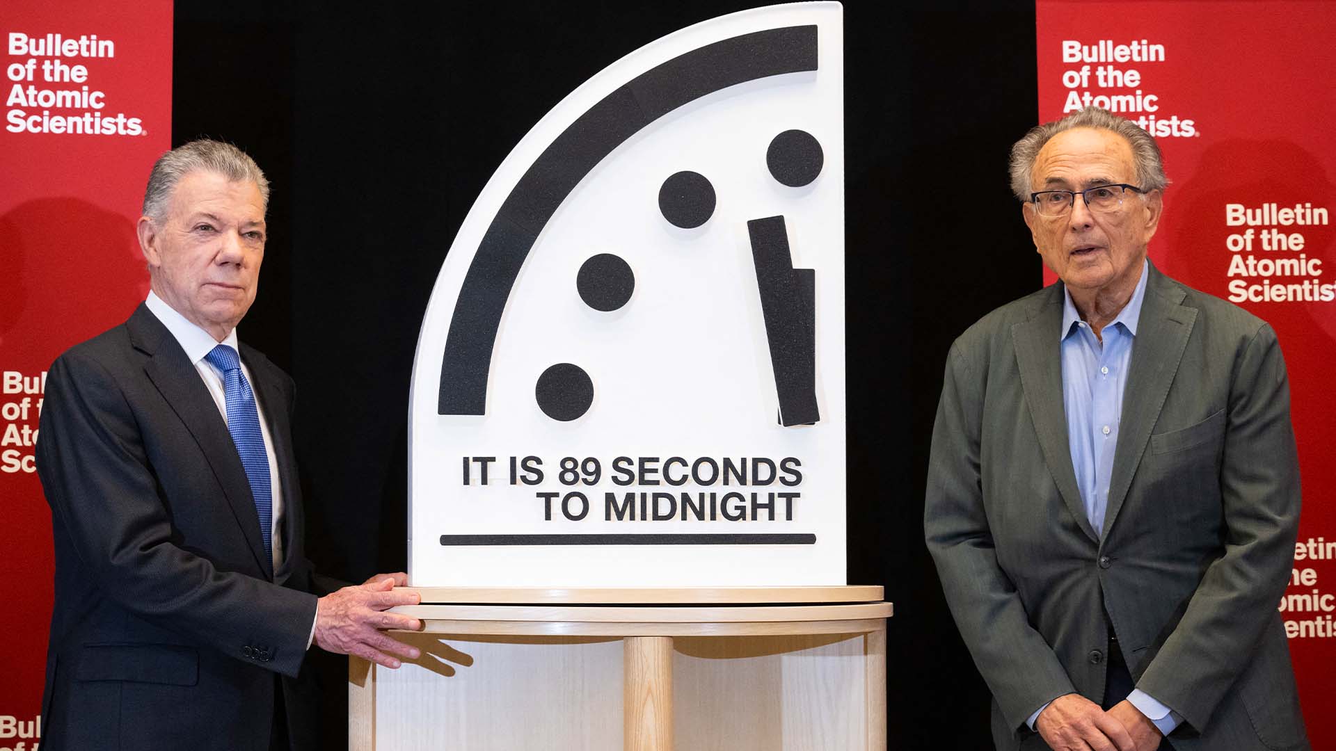 The Bulletin of the Atomic Scientists has moved the Doomsday Clock, saying humans are closer to a global disaster.