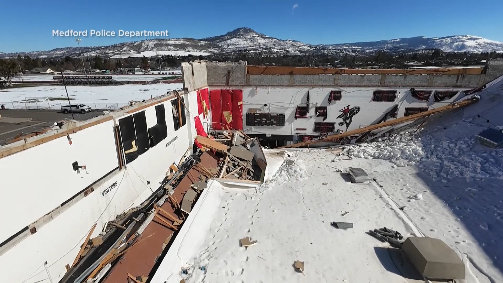 Classes Resume After School's Roof Collapases Due to Heavy Snow