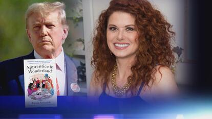 Donald Trump and Debra Messing