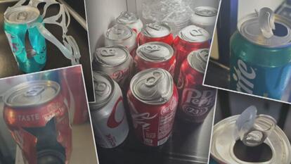 Misshapen Soda Cans 