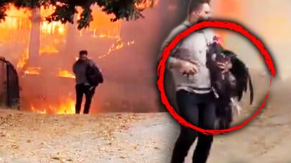 Man saves turkey from burning home