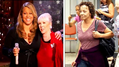 Mariah Carey with mother Patricia/ sister Alison