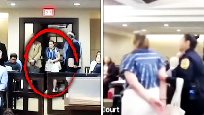 Texas judge places woman in court room under arrest