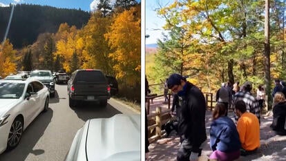 Tourist swarm Guanella Pass