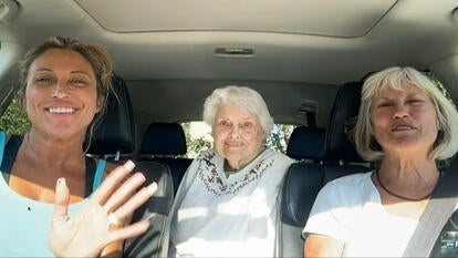 Jennifer Seaman with her grandmother and mother