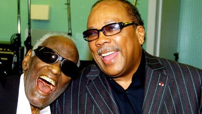 Ray Charles and Quincy Jones