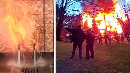 Mansion Engulfed in Flames After Deep-Fried Turkey Fir