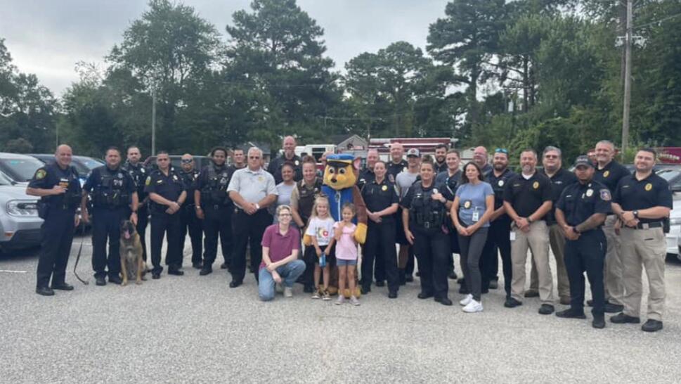 Child Escorted to First Day of School by First Responders
