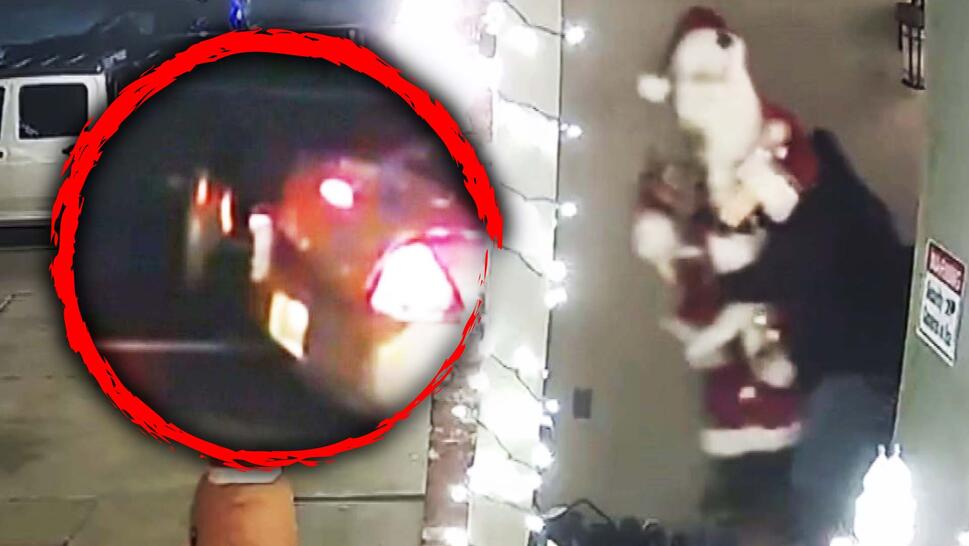 Life-sized Santa stolen off a front porch.