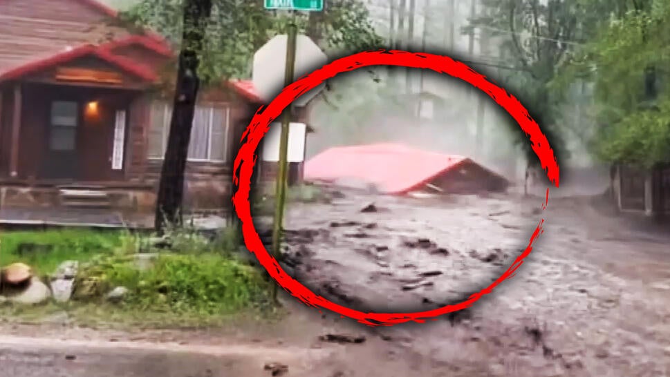 House torn apart by flash floods