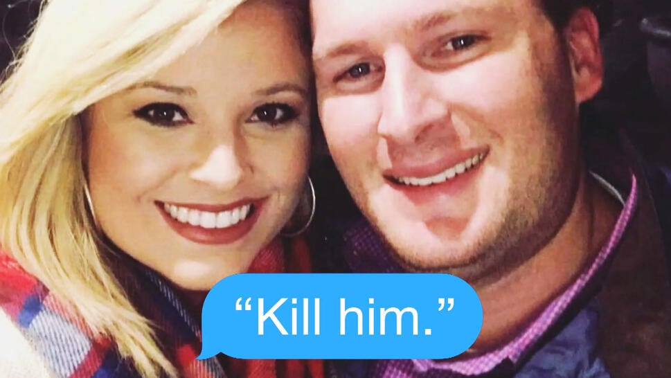 Lindsay Shiver and her husband. Alleged text message sent.