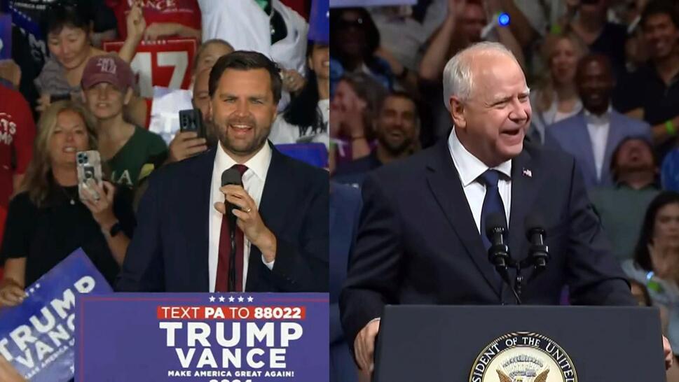 JD Vance and Tim Walz