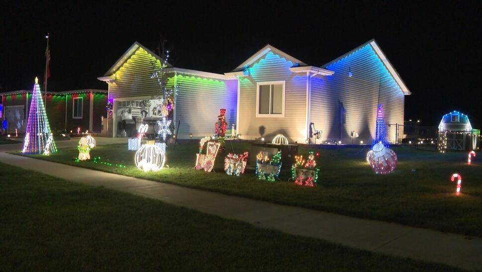 Iowa man, John Reichert, created a Christmas light display for his wife who is living with Alzheimer's. 