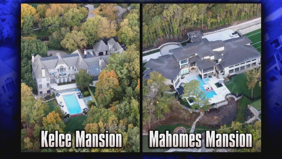 Travis Kelce's and Patrick Mahomes' Mansions 