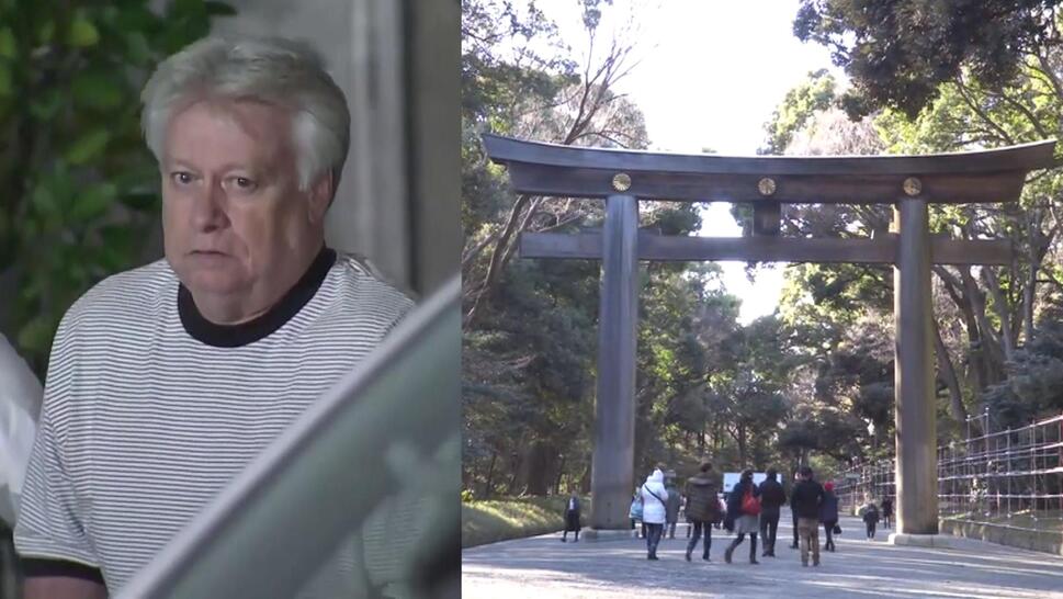 Japan's Tokyo Metropolitan Police arrested a 65-year-old American man for carving his family's initials with a fingernail into the Meiji Jingu Shrine.