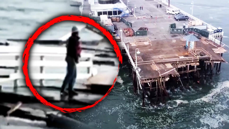 Man stranded on wharf