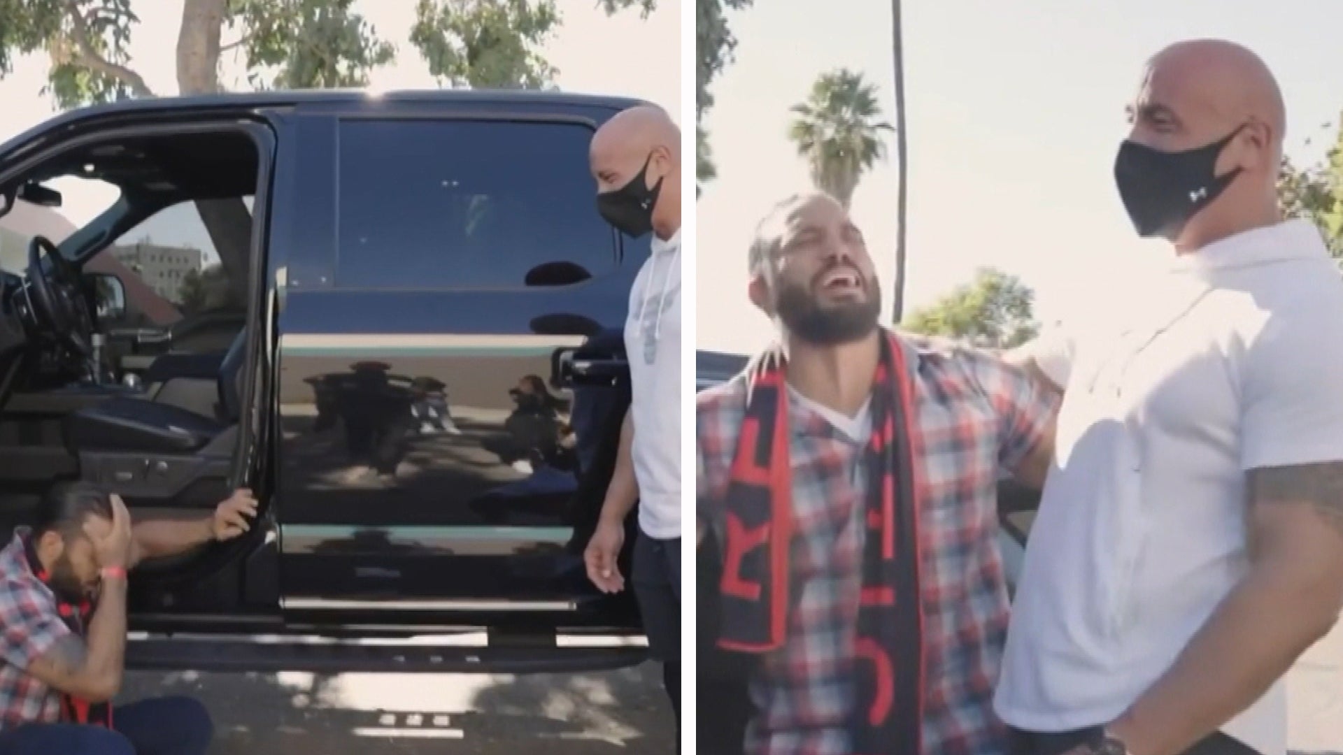 Dwayne Johnson gives Navy vet his 'personal custom truck' in heartwarming  video - ABC News