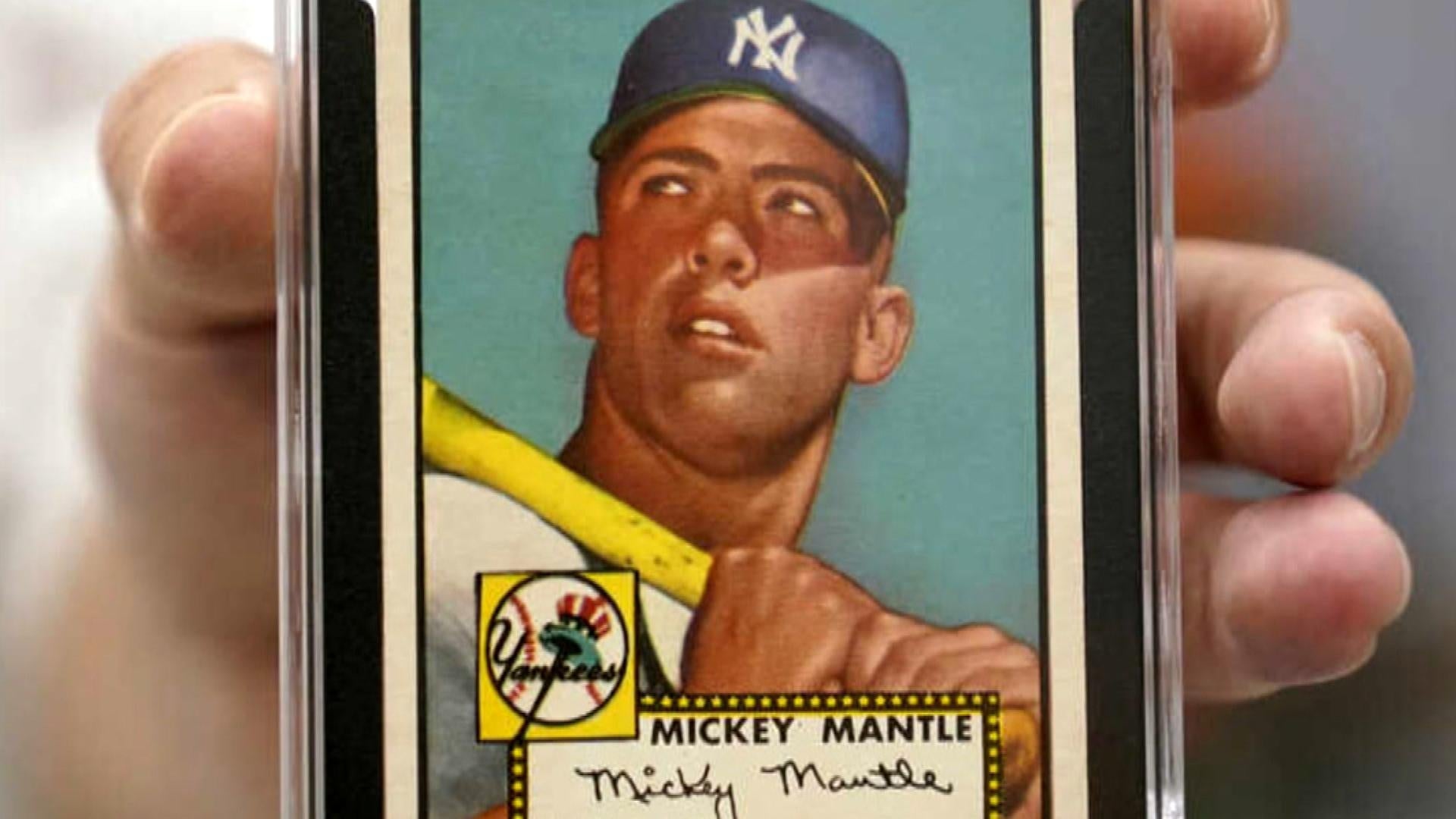 mickey mantle topps card worth